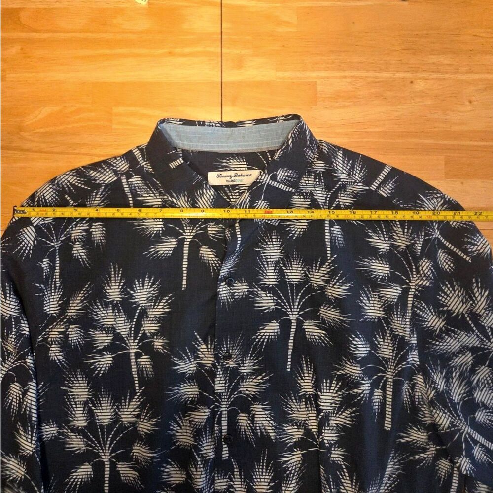 Tommy Bahama Shirt Men XL IslandZone Palm Blanc Longsleeve Moisture Wicking Golf - Picture 8 of 10